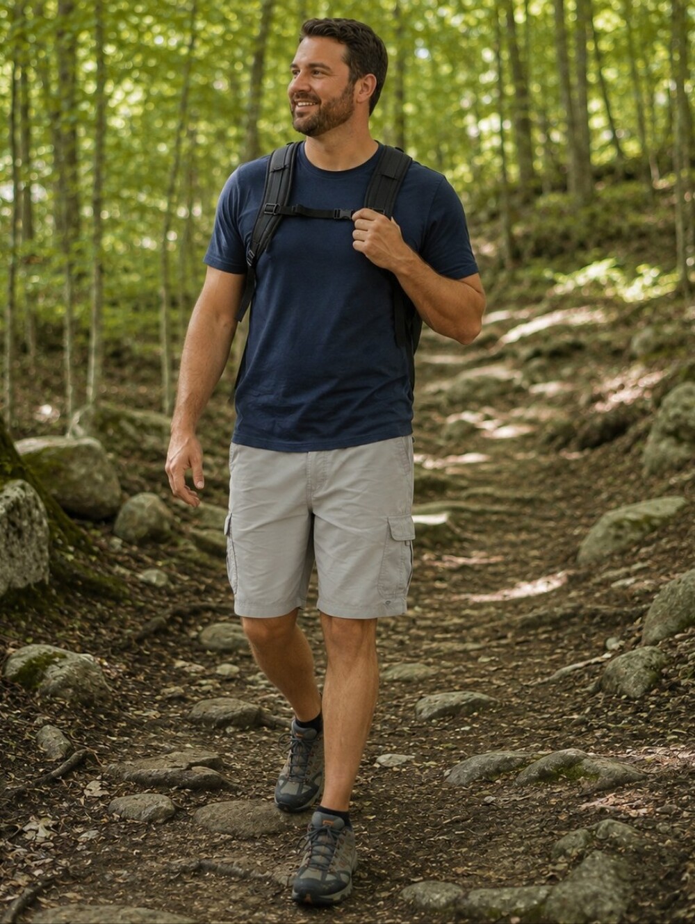 Columbia Silver Ridge Cargo Shorts in Gray Hiking Outdoor Gorpcore Men's L